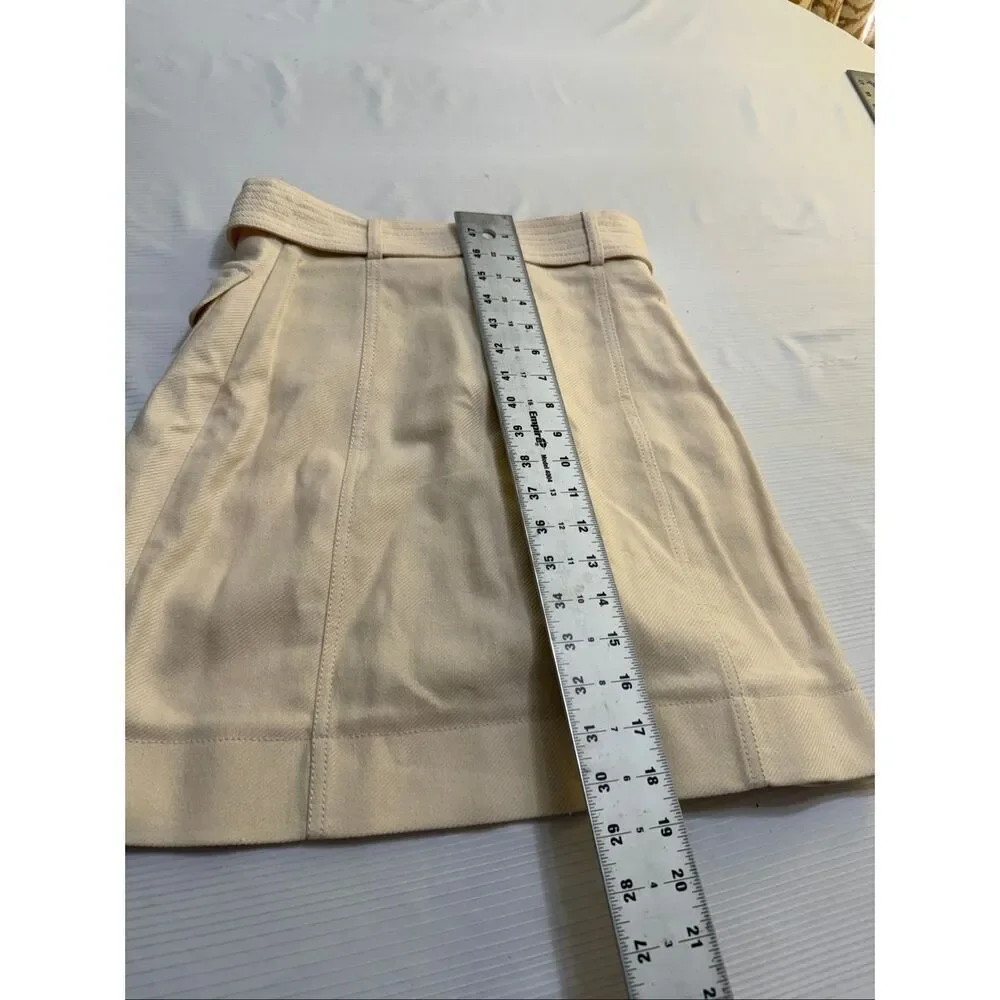 Kate Spade Linen Blend Button Skirt Size 0